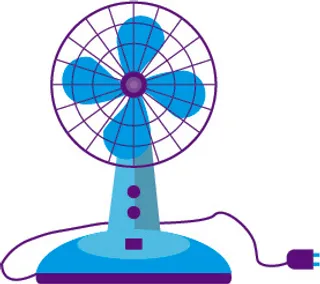 风扇的图标插画