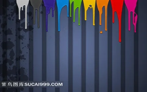 融化七彩油漆面涂鸦