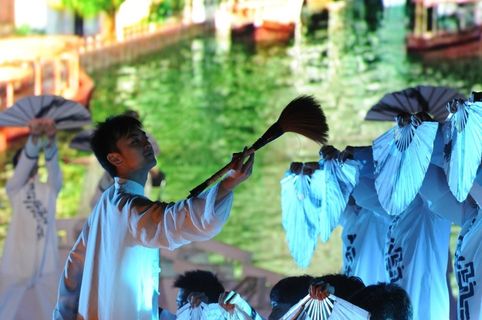 苏州周庄古镇四季周庄表演