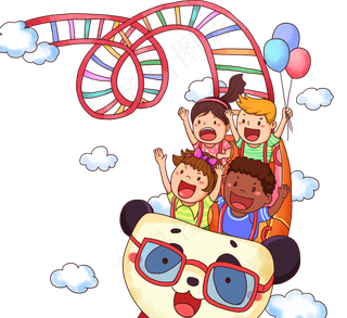 儿童节小孩玩耍