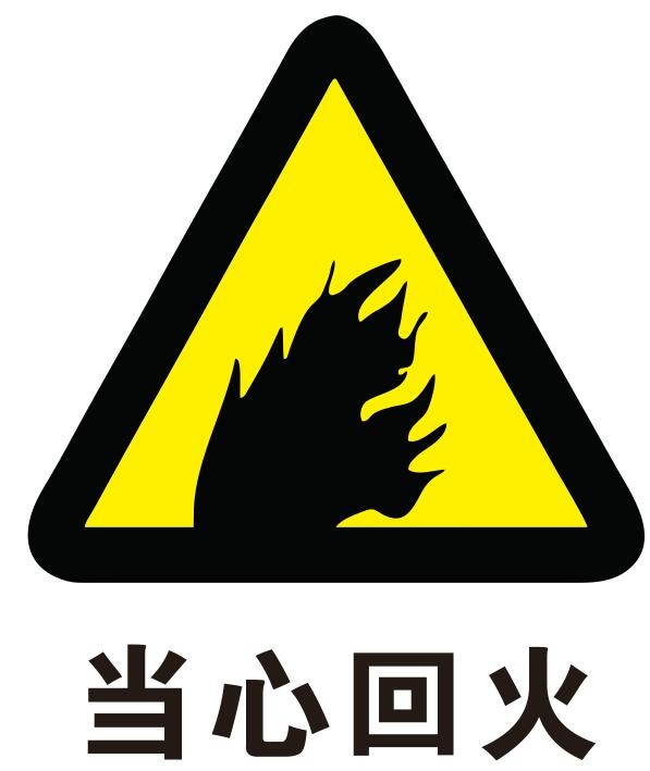 矢量当心回火cdr矢量模版下载
