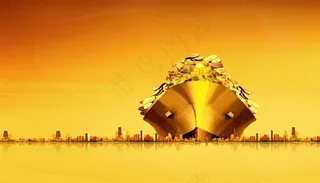 满载而归的金币船