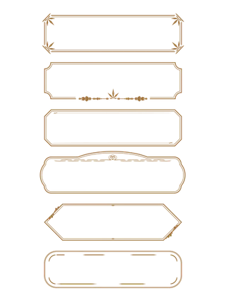 欧式矢量边框素材