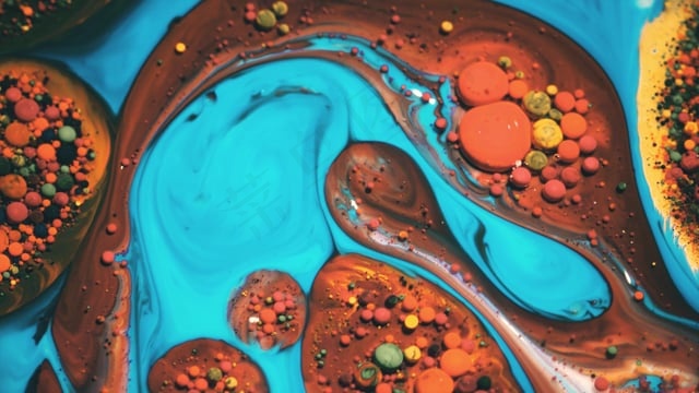 特写, 颜色, 抽象, 图案, 实验, 迷幻的