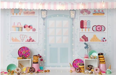 儿童照相拼接背景