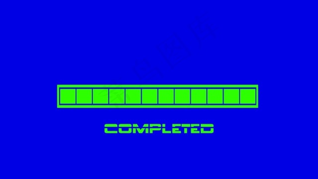 装酒吧, 加载, , 绿色屏幕, 蓝色的画面