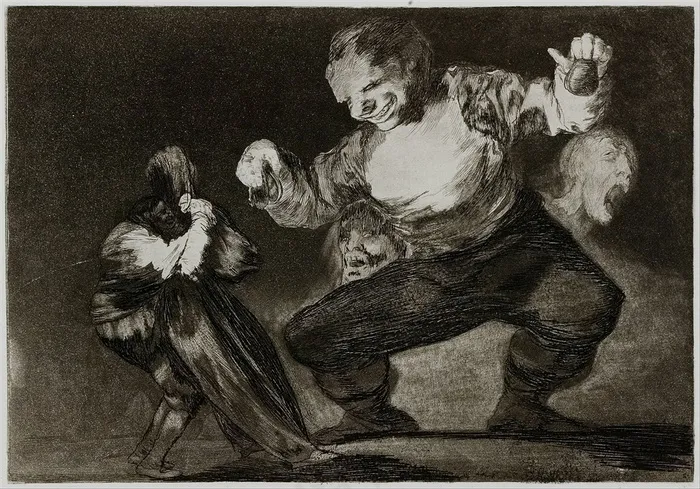 戈雅人物素描绘画