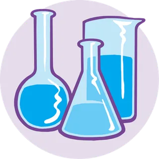 烧杯实验用具卡通少儿兴趣班