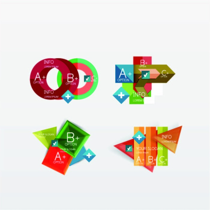 免抠个性字母标签eps,ai矢量模版下载