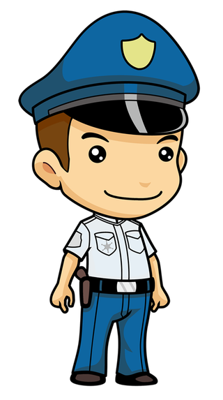 警察制服卡通