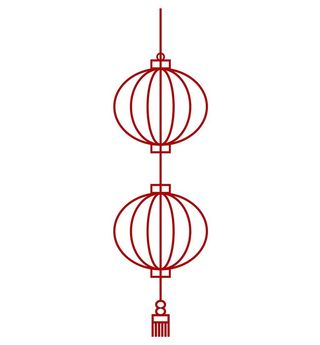 矢量红灯笼