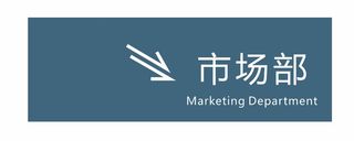市场部科室牌