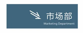 市场部科室牌