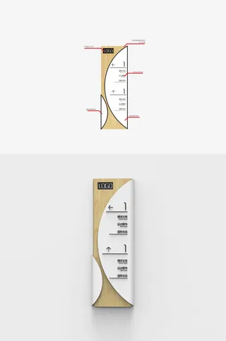 商场索引贴牌楼层索引牌导视牌设计