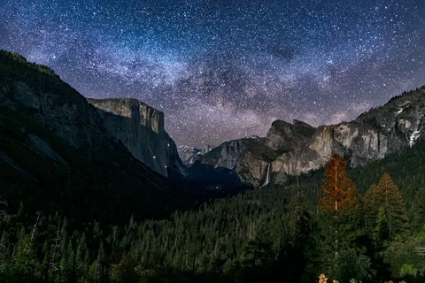 黑色星空摄影素材