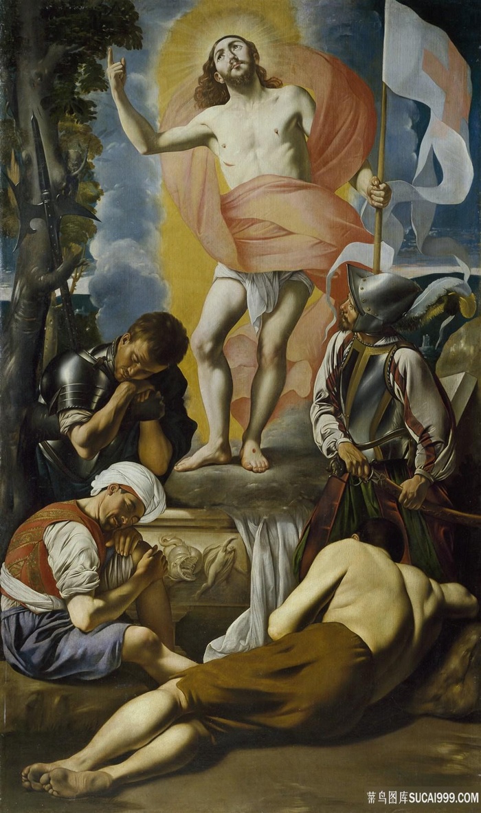 耶稣人物油画风景画