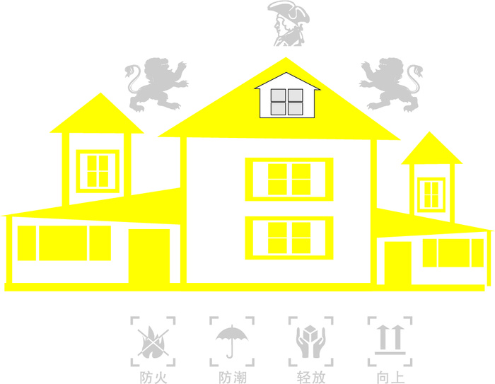 俄罗斯板房矢量  狮子  西欧人头象