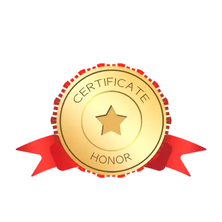 荣誉奖章 证书奖章  徽章 免抠