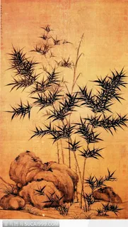 花鸟篇-石旁细竹 花鸟篇-石旁细竹