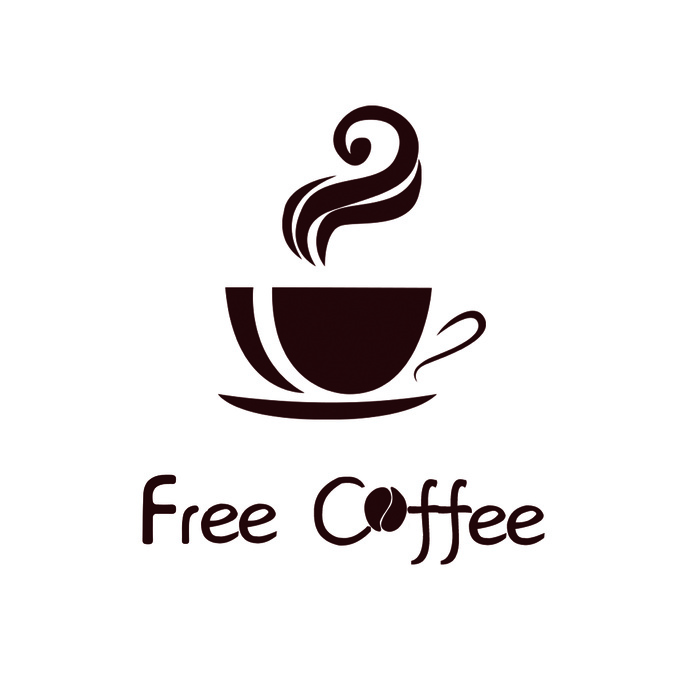 free coffee 咖啡店logopsd模版下载