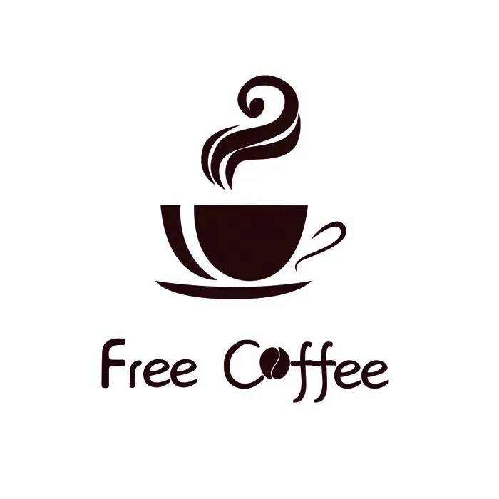 free coffee 咖啡店logopsd模版下载