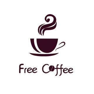 free coffee 咖啡店logo