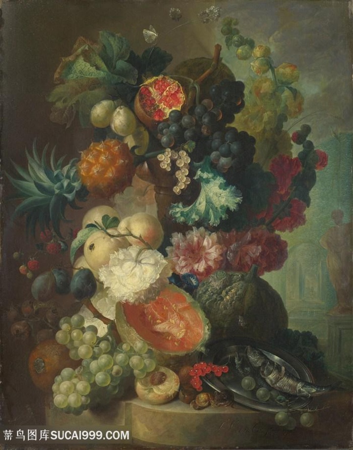 水果花卉油画图片