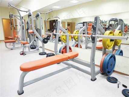 健身器材近景拍摄