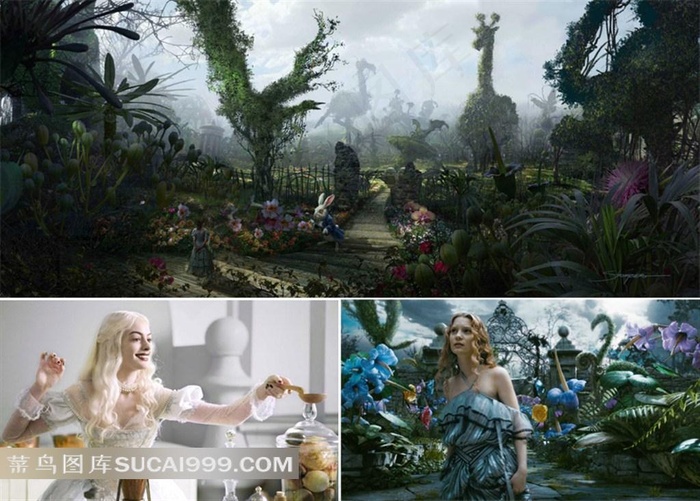 3款爱丽丝梦游仙境高清壁纸素材 人物 场景 高清质量