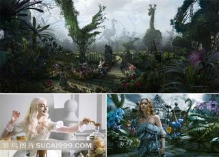 3款爱丽丝梦游仙境高清壁纸素材 人物 场景 高清质量