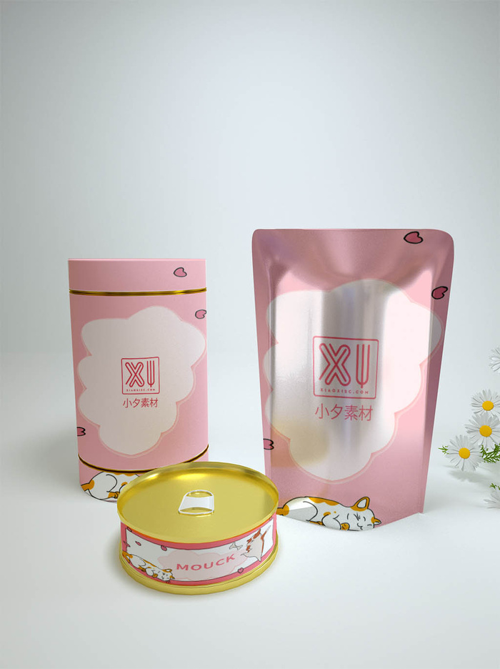 包装智能贴图样机VI效果PSD素材