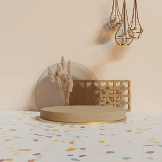 小清新电商c4d场景展台合层背景