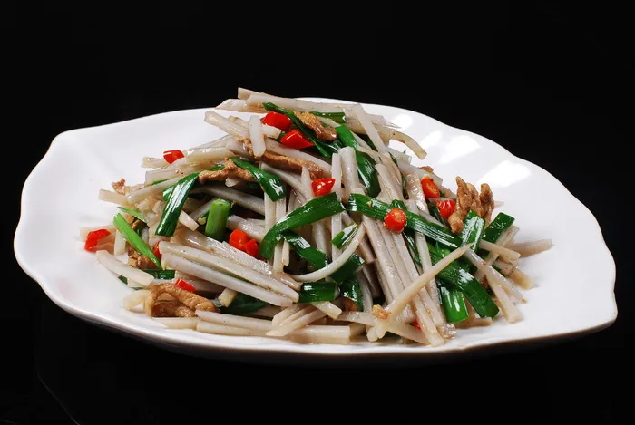 CXC02263韭香莲菜炒肉丝