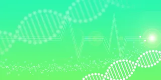 创意绿色渐变科技医疗背景