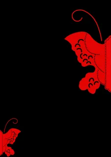 黑红中式画册背景图