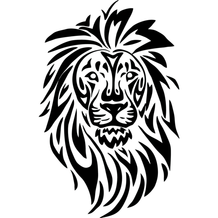 狮子剪纸卡通