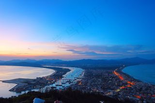 惠州双月湾鸟瞰图