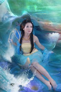 清新浪漫的古典美女高清大图