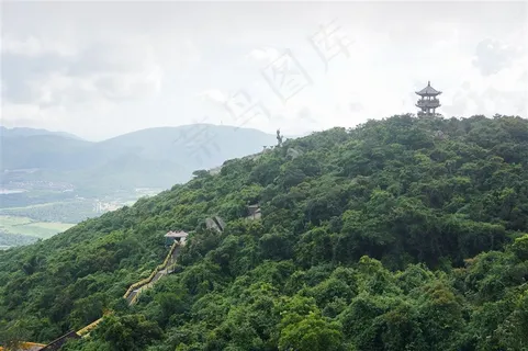 三亚天堂森林公园沧海楼景观