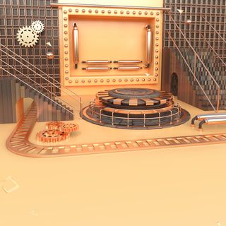 立体C4D场景电商首页主图直通车促销banner海报背景PSD素材