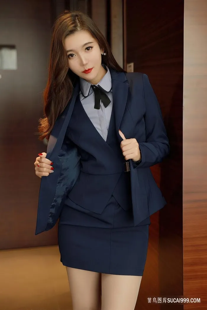 高清性感制服美女艾静香写真图片
