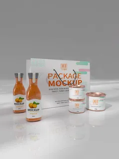 包装智能贴图样机VI效果PSD素材