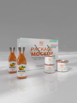 包装智能贴图样机VI效果PSD素材