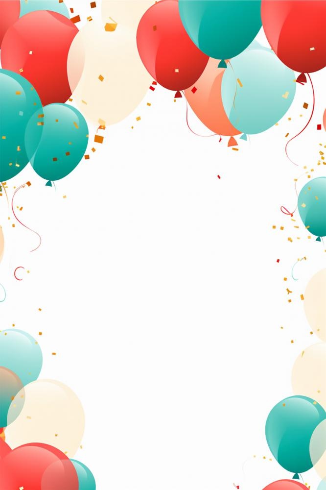 清新气球简约海报背景