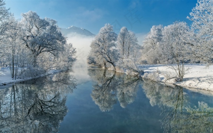 冬天雪景桌面壁纸