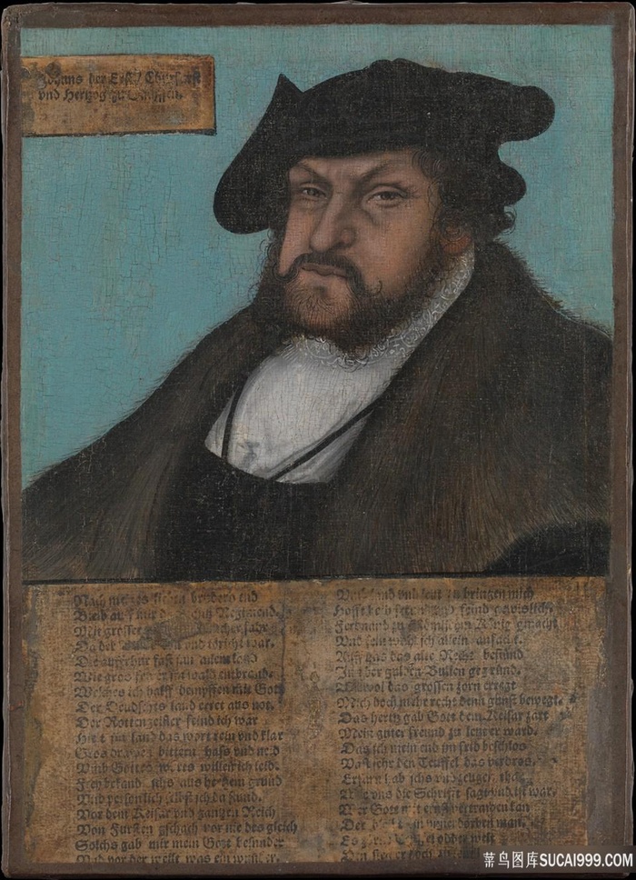 约翰一世是老卢卡斯·克拉纳赫的萨克森统治者列表油画图片