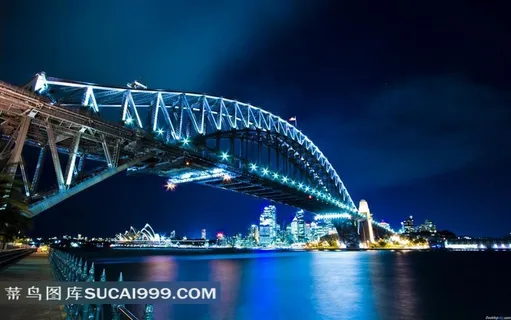悉尼歌剧院与大桥夜景图片 悉尼歌剧院与大桥夜景图片
