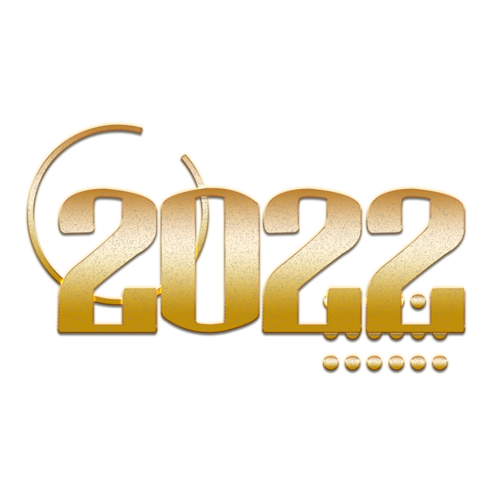 2022新年艺术创意字体虎年3D立体标题数字文字png免抠字素材