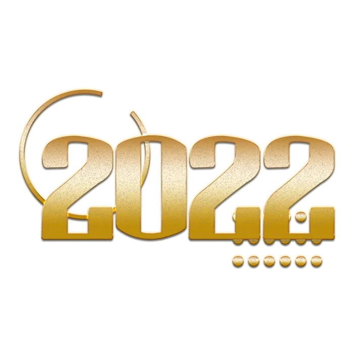 2022新年艺术创意字体虎年3D立体标题数字文字png免抠字素材