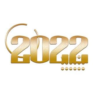 2022新年艺术创意字体虎年3D立体标题数字文字png免抠字素材